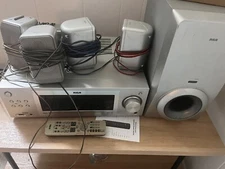 RCA - RT2760 Home Theater Audio Receiver and speakers