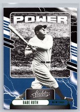 2021 Panini Absolute #PO-1 Babe Ruth Power Retail Green 10a