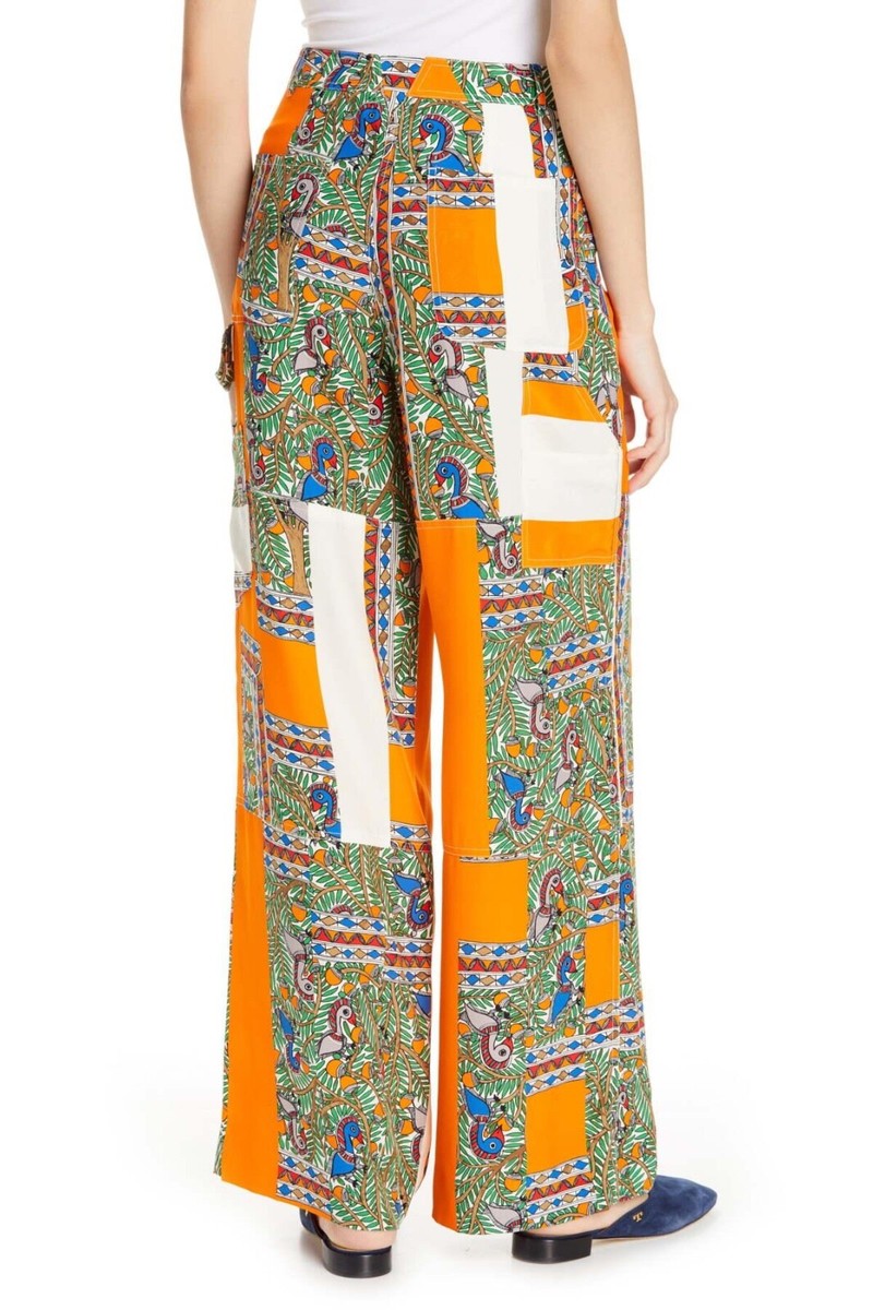 【送料&関税込】Tory Burch Printed Silk Pants Tory Burch Printed Silk Cargo Pants Something Wild Pajama
