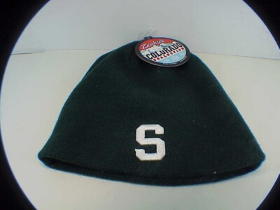 Men's/Women's Michigan State Spartans S Beanie Stocking Hat Cap Mich St Dk Green