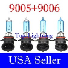 Combo 9006 9005 100w White Xenon Halogen 5000k Headlight Bulb Xh3 Hilow Beam