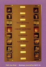 STÉREO CARTE COLORELIEF, NUS ÉROTIQUES FEMMES, CABARET LES NATURISTES, NUDE -P45