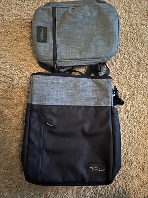 Bella Russo Insulated Backpack and Matching Cooler Sling Bag Blue Denim NWT