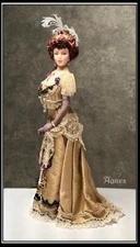 1:12 Visual Mini Doll Dressing Made Easy~By ARTIST Dana Burton~AGNES WIGGING ONL