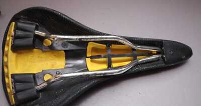 Selle Vintage Selle Bassano Vuelta 1995 - Cuir/synthétique, Grise, Made In Italy