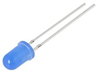 2X OSB5SA5A34A-12V Led 5Mm Blau 500-750Mcd 30° Front: GewöLbt 15V -30-85°C 225Mw