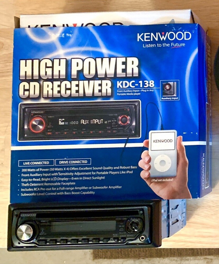 Kenwood Car Stereo w/ Removable Face Plate & 2 5x7” Speakers eBay