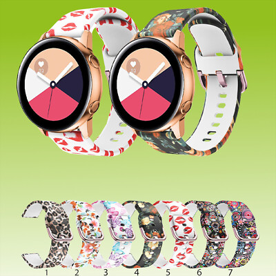 Für Samsung Galaxy Watch 7 / FE / 6 / 5 / 4 44mm 40mm Silikon Design Armband