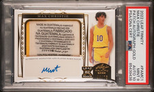 2023 Leaf Trinity Gold Patch Auto Max Christie 44/75 PSA 9  Los Angeles Lakers