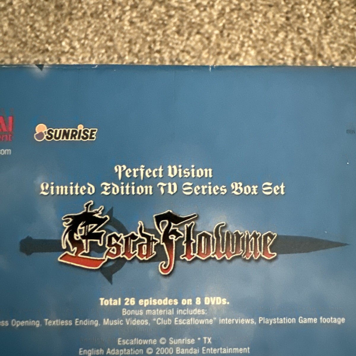 Escaflowne Perfect Vision Limited Edition 8-DVD Complete Series