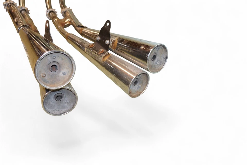 Silenciadores de escape SANKEI lado izquierdo derecho 1981 Honda CB650C personalizados *2453 #3 Foto 4 de 4