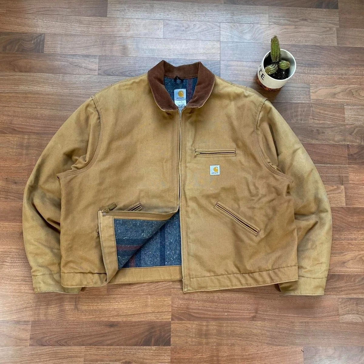 Carhartt detroit shop blanket lined jacket
