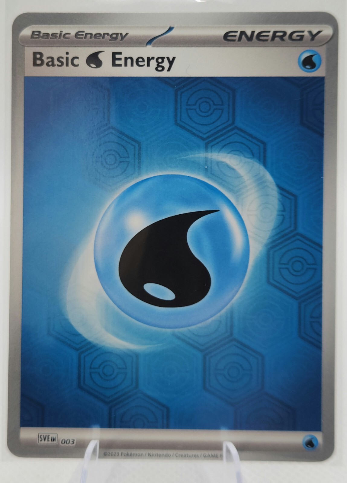 Basic Water Energy Holo 003 Scarlet & Violet Pokemon TCG NM