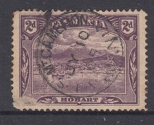 Tasmania 'South Mt. Cameron' pmk on 2d. violet pictorial Rated 3 UC by Hardinge.