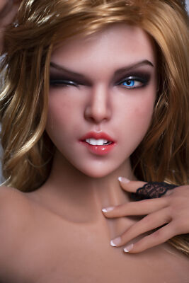sense sex doll Realistic Silicone Sex Doll Head Real Oral Sex Flexible Eyes Mobile Jaw  Love Toy