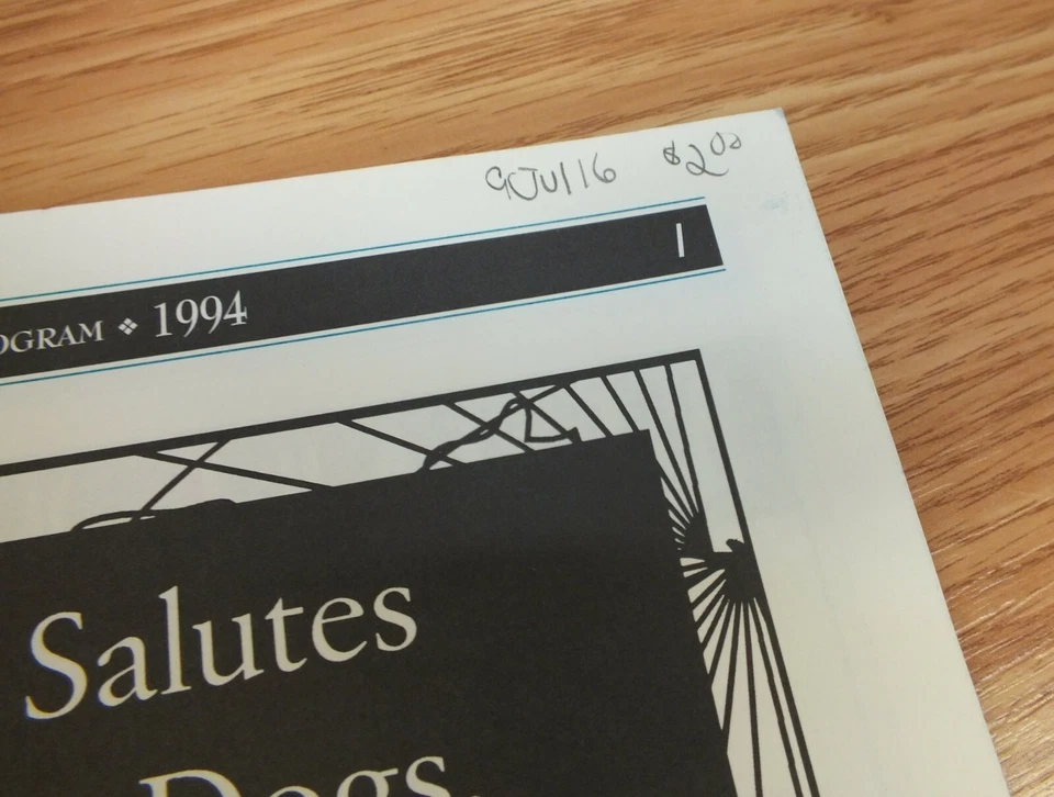 Vintage 1994 Portland Sea Dogs Inaugural Souvenir Program Booklet Only - Image 4 of 4