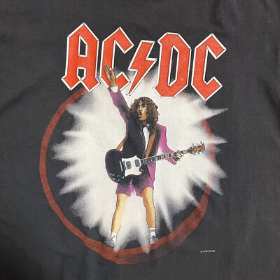 VTG 1988 ACDC World Tour Shirt Large Blow Up Your Video Large 80's