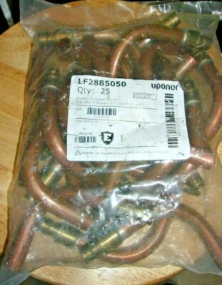 (25)  Uponor LF2885050  ProPEX Copper 90 deg Tube Elbow, 1/2'' PEX Barb x 1/2'' 