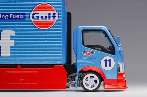 GB MT 1:64 Gulf H300 Tow Truck Custom Racing Fuets Modell Diecast Sammelauto - Bild 15 von 18