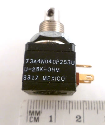 Allen Bradley Mod Pot 73A4N040P253U-25K Ohm 350Vdc MBD010J - Image 1 of 4