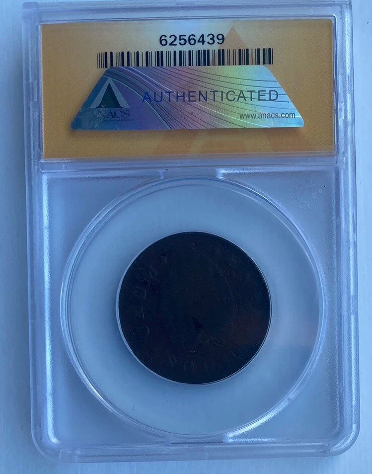 1786 New Jersey Copper Colonial Anacs VG 8 Details Corroded - Image 2 of 3