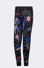 Adidas Floral Core Printed Jogger Black Multi Color Medium   Runs Small   NWT