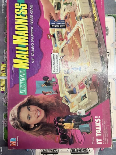 Rare Vintage 1989 Milton Bradley Mall Madness Board Game In Box