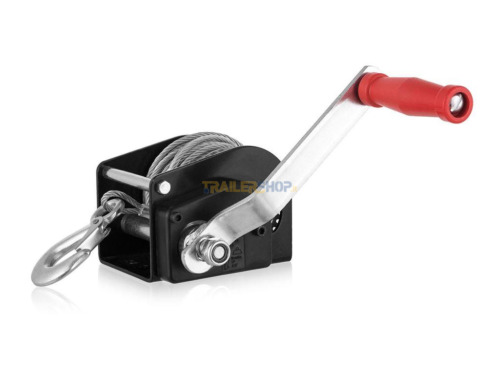360kg MANUAL WINCH AUTOMATIC BRAKE WITH STEEL CABLE AND HOOK ARGANEL-