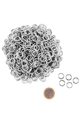 Battle-Merchant 3kg Kettenringe Paket unvernietet verzinkt 9mm ID Kettehemd DIY