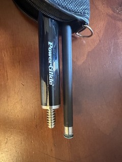 Power Glide Fibreglass Black Snooker Pool Cue 2 Piece with Case