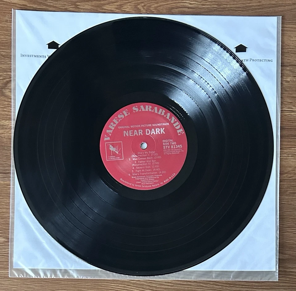 Tangerine Dream – Near Dark OST 1987 US Press LP Soundtrack - Image 4 of 4
