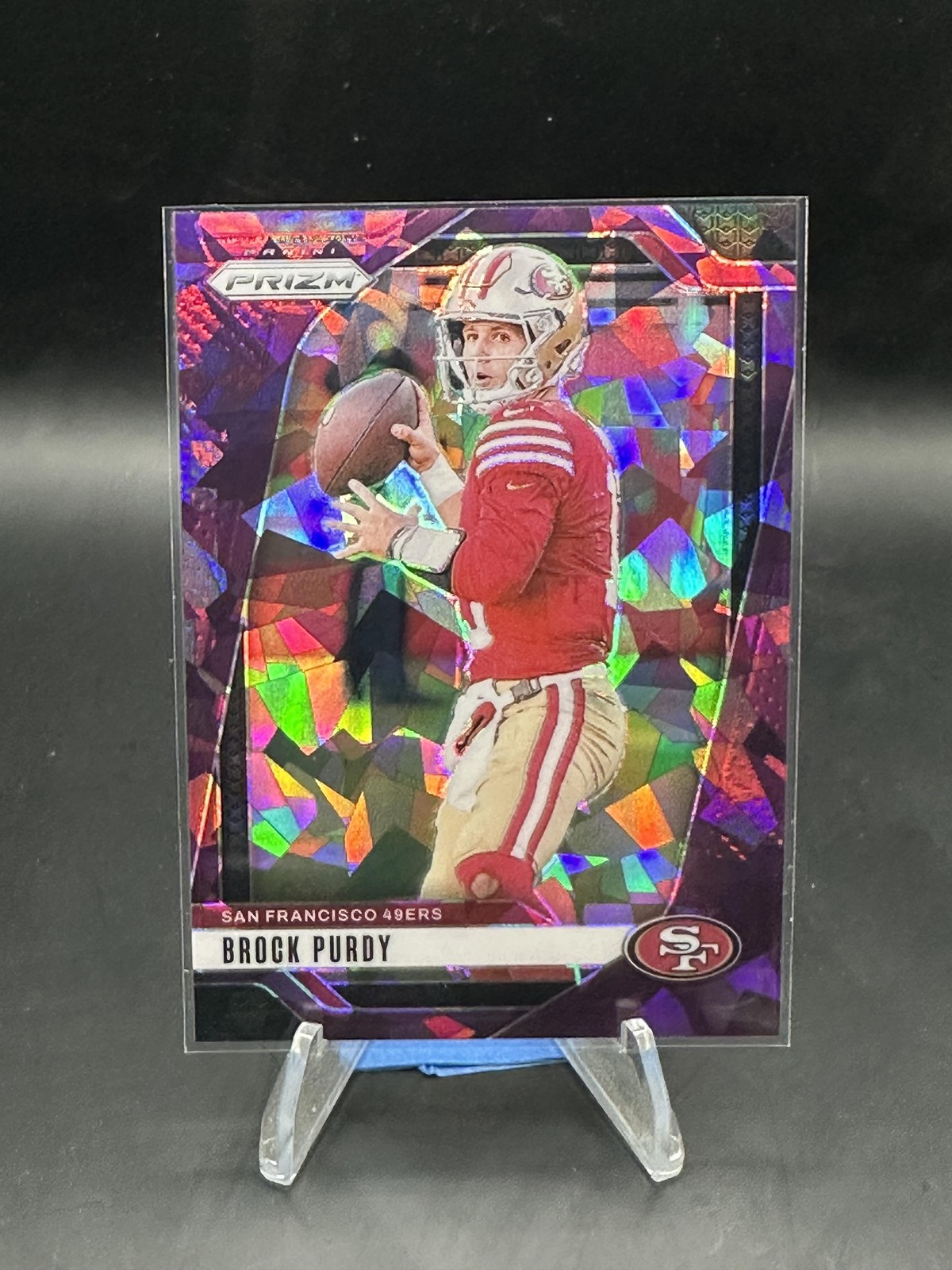 2024 Panini Prizm #249 Brock Purdy Purple Ice #/225