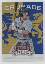 2015 Panini Stars and Stripes Crusade Blue Mark Mathias #70 2q6