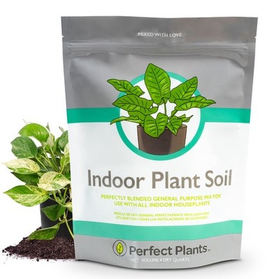 Indoor Plant Soil 4qt | Perfectly Balanced Potting Mix | Gardening Substrate ...