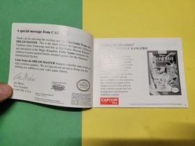 Little Nemo The Dream Master Nintendo NES SOLO manuale istruzioni