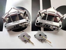 Holley Hp Double Pumper Fuel Bowls With Pumps Tumble Polished Aluminum