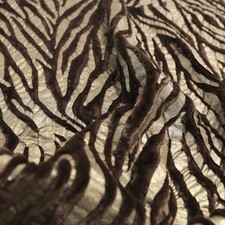 2m gold braun Samt auf Kunstleder Baumwollstoff Jacke Decke Kunstfell Meterware