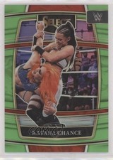 2022 Panini Select WWE Concourse Neon Green Prizm 11/49 Katana Chance #91 2qw