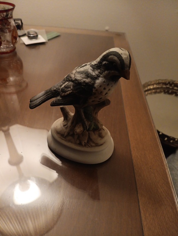Lefton China Hand Painted Bird Warbler
