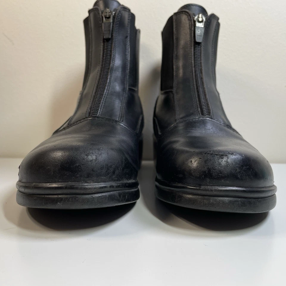 Dansko Womens Black Leather Boots Size 39 EU 8-1/2 US Front Zip Booties - Image 4 of 4