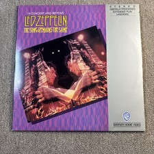 "Led Zeppelin" "The Song Remains the Same" concert Laserdisc