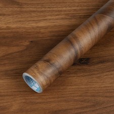 Wood Grain Contact Paper Peel and Stick Self Adhesive Dark Brown Wallpaper Wat