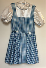 The Wizard Of Oz Dorothy Gingham Dress Medium Rubies Costume 85th Anniversary