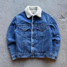 80s 90s Levi  s Sherpa Lined Denim Trucker Jacket