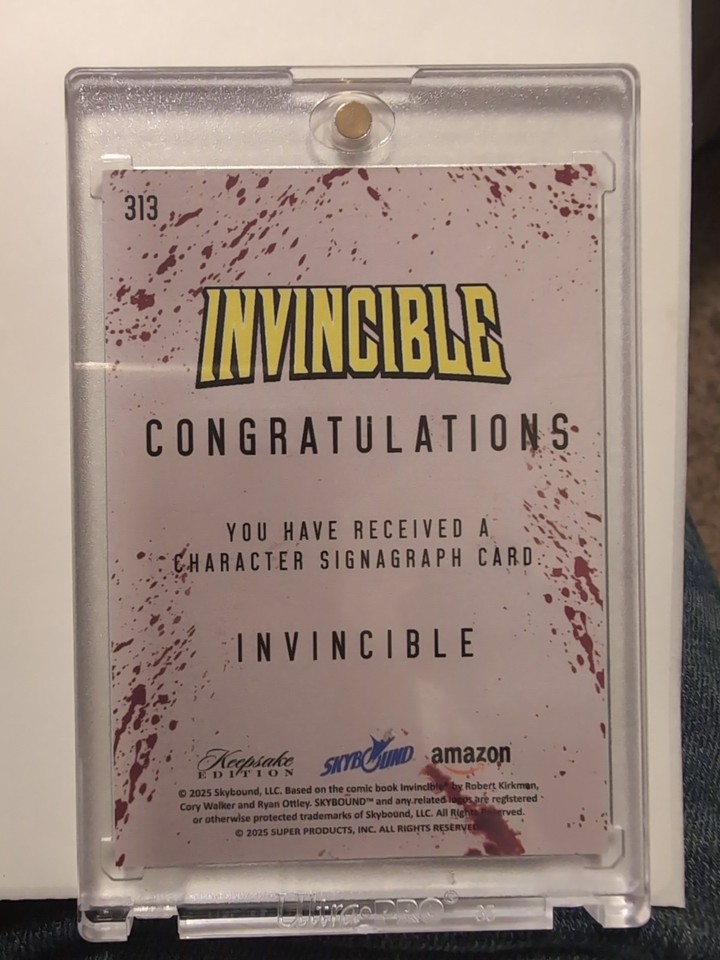 Invincible Display Card Invincible Keepsake 4/5 Invincible 1st Edition Card 🔥🔥🔥🔥🔥🔥 | eBay