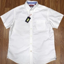 NEW! DANIEL CREMIEUX SLIM FIT Mens 100% COTTON SHIRT WHITE Sz X-LARGE, XL