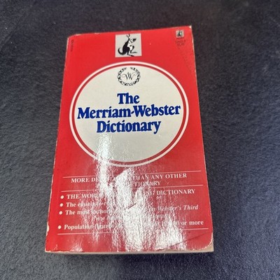 The Merriam Webster Dictionary Paperback from Pocket Books 1974 Vintage - USED