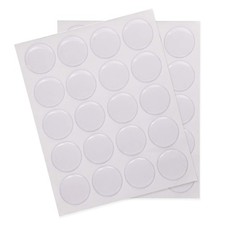 1Inch/25mm Clear Round Epoxy Resin Dome Stickers Circles Dots for Bottle Cap ...