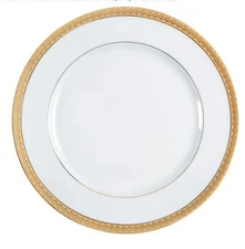 Bernardaud Limoges French Porcelain RHAPSODY Dinner Plates Set of 2 Discontinued