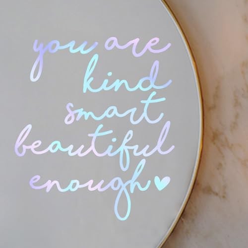 2x Mirror Decal Vinyl, Car Mirror Decal, Mirror Sticker, Positive Holographic - Picture 2 of 5